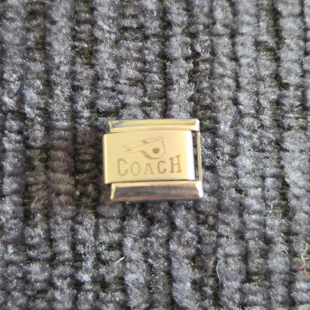 Coach Italian charm with whistle